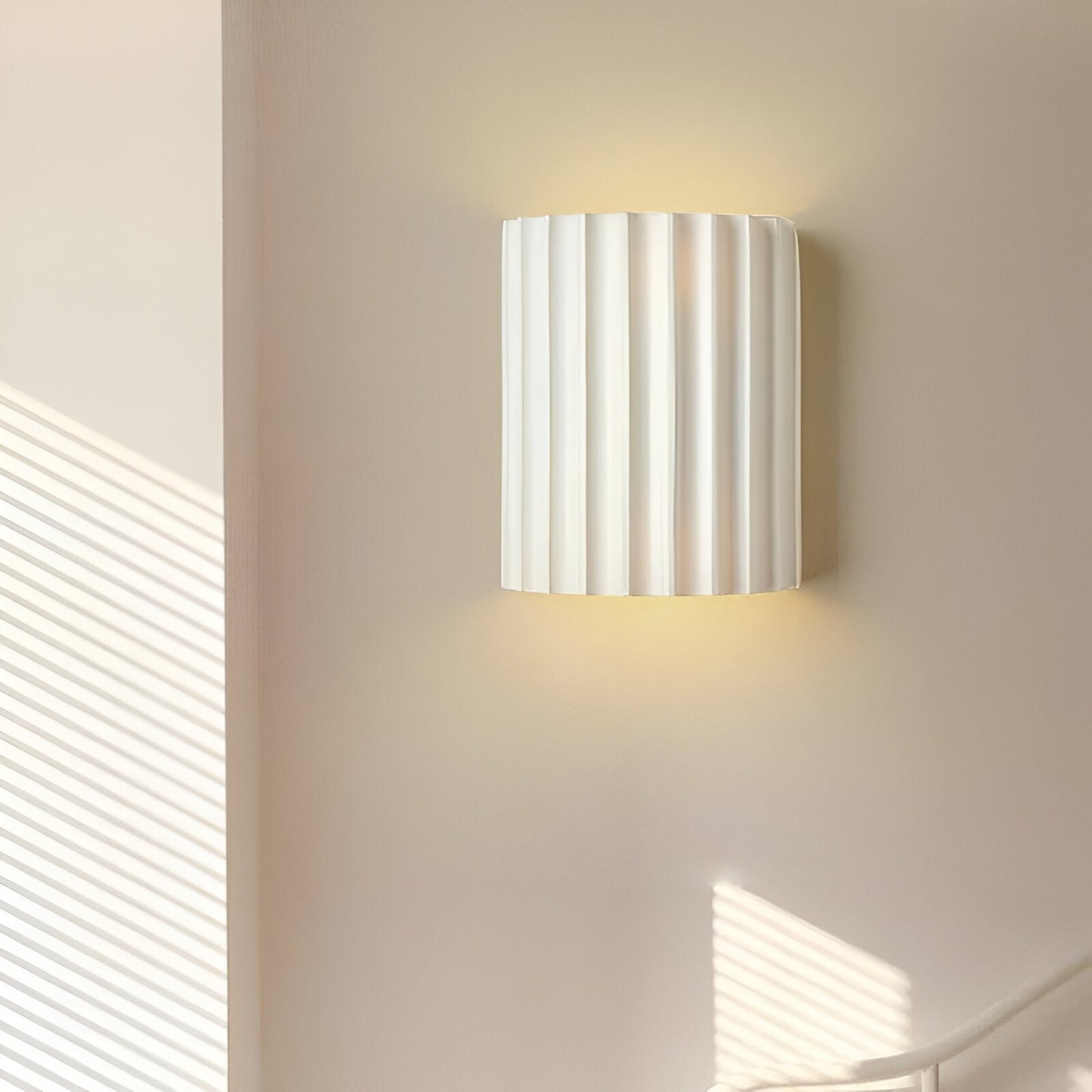 Wandlamp Resin Sculptuur Golvend Nordisch Wit Groen Grijs Slaapkamer Hal