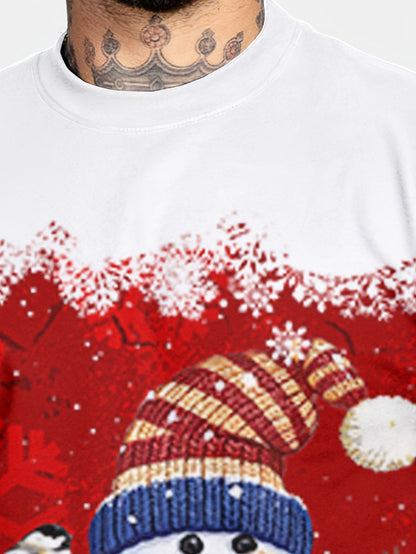 Kersttrui Heren Rendier Sweatshirt Crewneck Kerstman Design