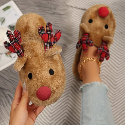 Rendier Pantoffels Pluche Warm voor Dames Kerst - StudioMarella