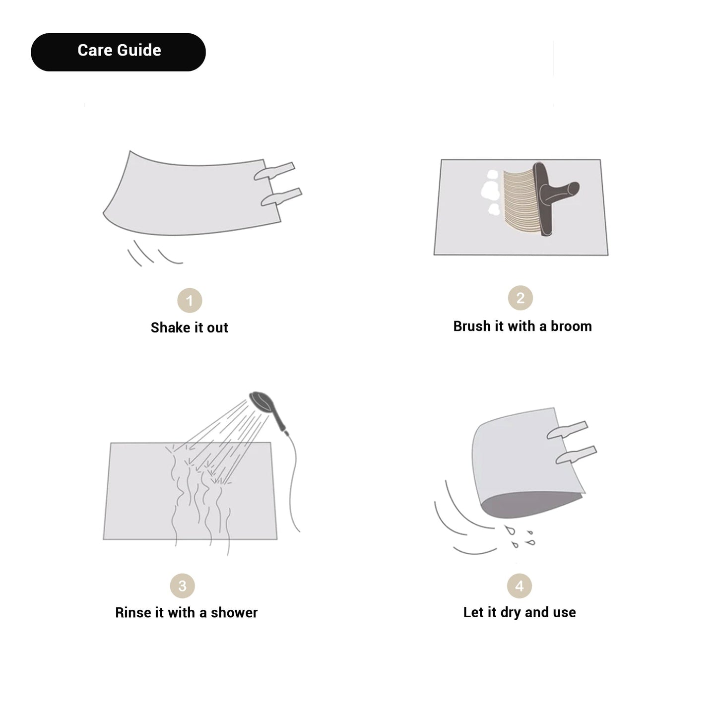 Luxe antislip badmat met abstract design voor moderne badkamers