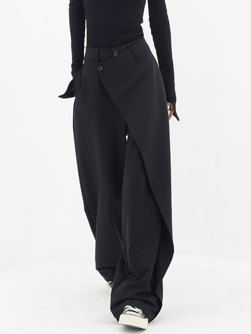 Asymmetrische Broek voor Vrouw Losse Zomerstijl
