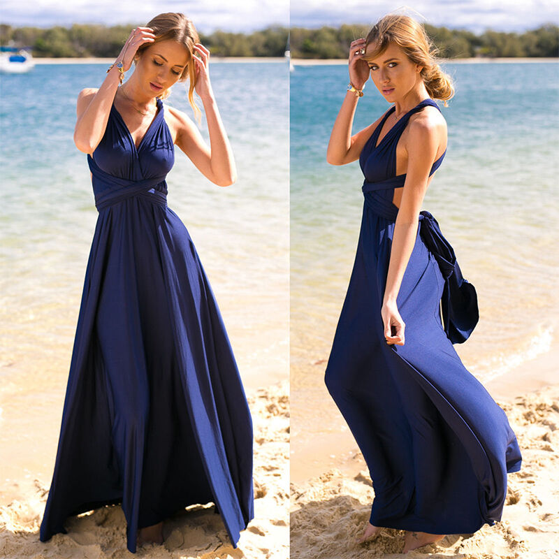 Maxi Jurk Multifunctioneel Cabrio Stijl Zomerjurk