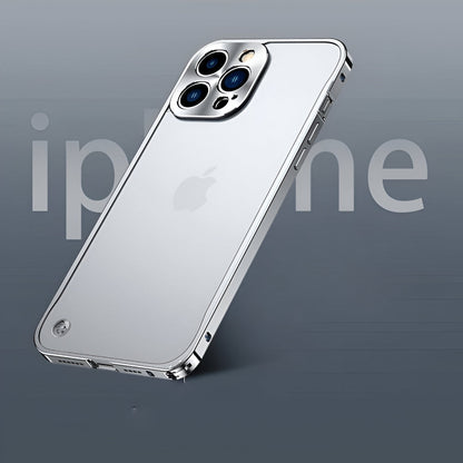 Aluminium Telefoonhoesje Met Polycarbonaatrug en Klickvergrendeling Voor iPhone
