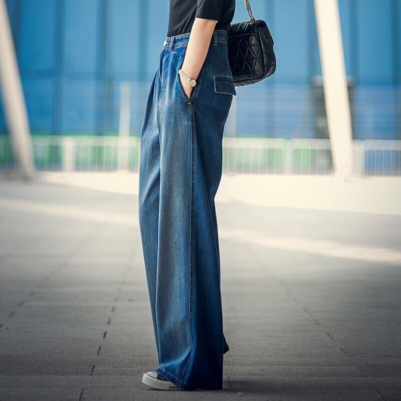 Zwarte Spijkerbroek voor Dames Comfortabele Pasvorm