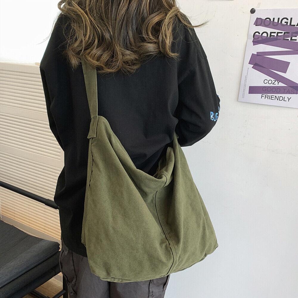 Stijlvolle Canvas Schoudertas Oversized Modieus - StudioMarella