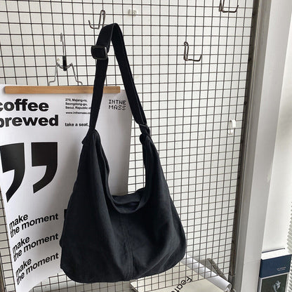 Stijlvolle Canvas Schoudertas Oversized Modieus