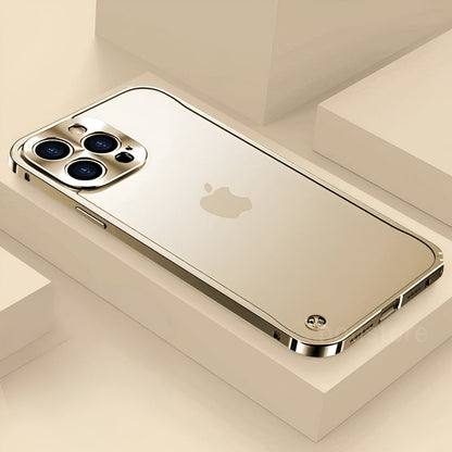 Aluminium Telefoonhoesje Met Polycarbonaatrug en Klickvergrendeling Voor iPhone