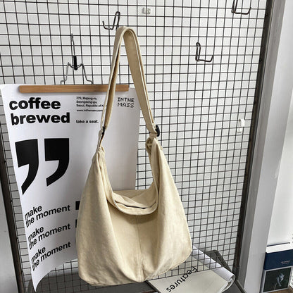 Stijlvolle Canvas Schoudertas Oversized Modieus