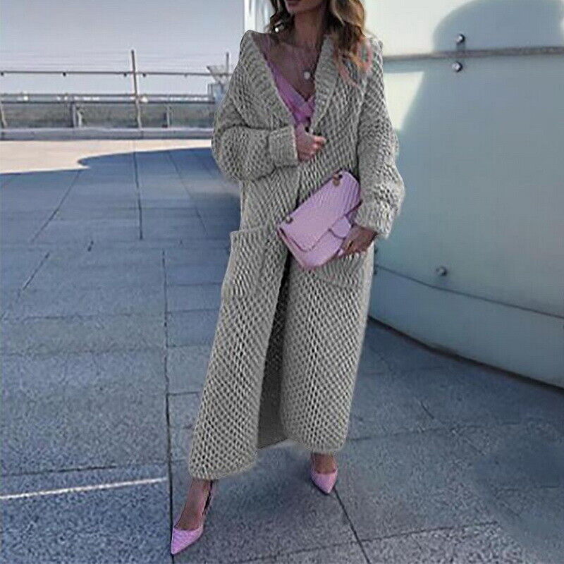 Dames Trui Lang Model Vest Sweater