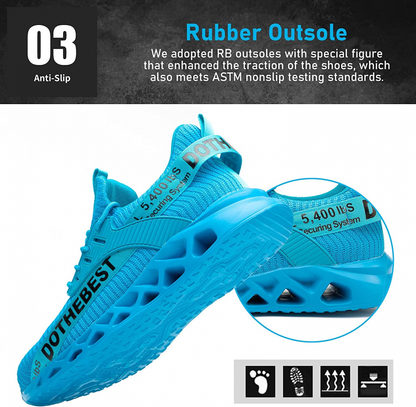 Veiligheidsschoenen Ultralight S3 met Stalen Neus en Kevlar Antislip Zool Maat 40-47 Werk- en Bouwschoenen