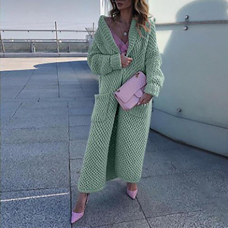 Dames Trui Lang Model Vest Sweater