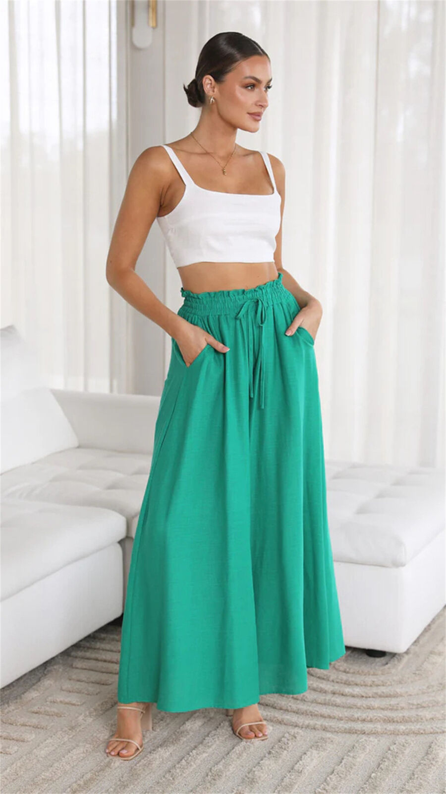 Damesbroek Zomerkleding Comfortabel met Trekkoord