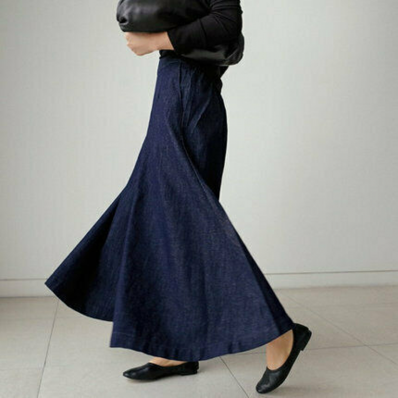 Dames Blauwe Jeans Broek Losse Pasvorm
