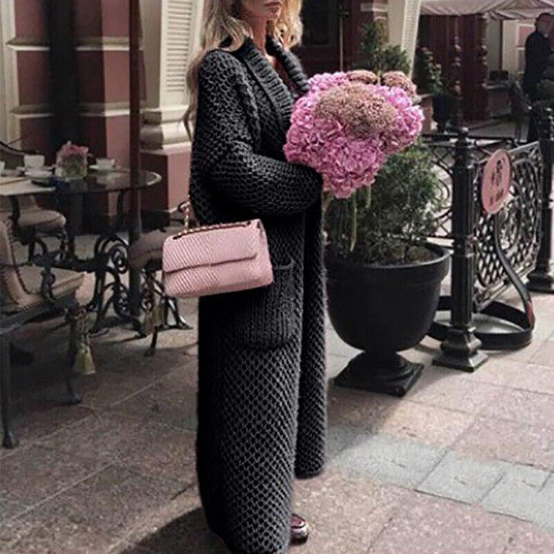 Dames Trui Lang Model Vest Sweater