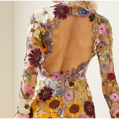 Zomerjurk voor Vrouwen Bloemenprint Elegante Jurk