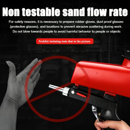Zandstraalpistool Pneumatisch 90PSI 6.5mm Nozzle 21LBS Beker Metaal Reiniging