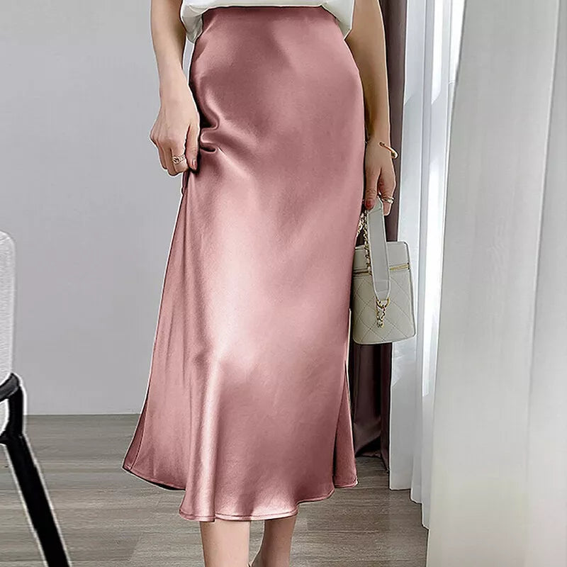 Elegante A-lijn Rok Hoge Taille voor Vrouw