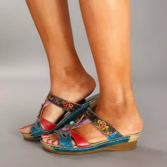 Vrouwensandalen met Riemen Bohemian Stijl
