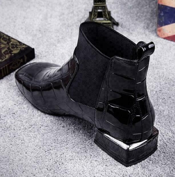 Dames Leren Laarzen Hoge Kwaliteit Stijlvol