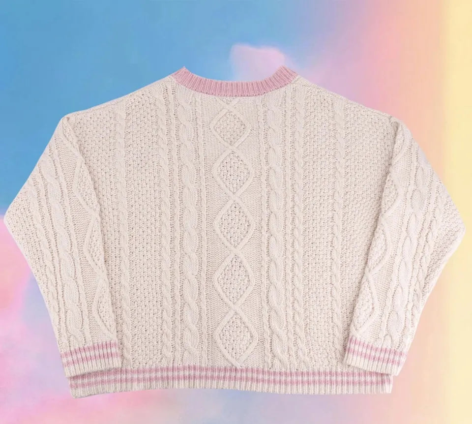 V-hals Dames Trui Geborduurd Stijlvol Designer