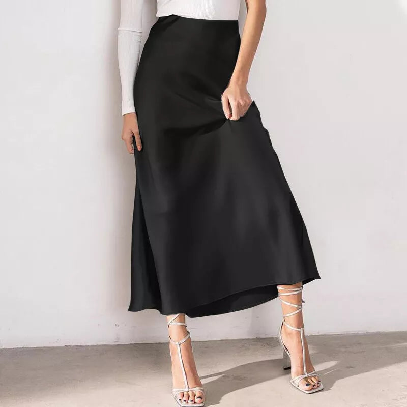 Elegante A-lijn Rok Hoge Taille voor Vrouw