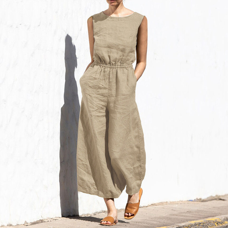 Vrouwelijke Jumpsuit Zomerjurk Comfortabel en Stijlvol
