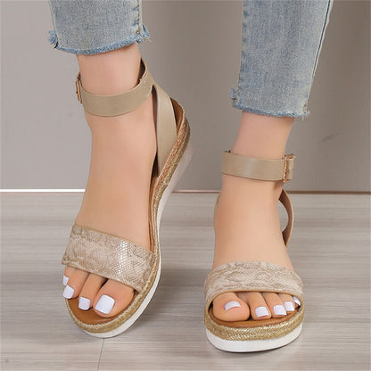 Dames Sandalen Slangenleer Zomer Schoenen