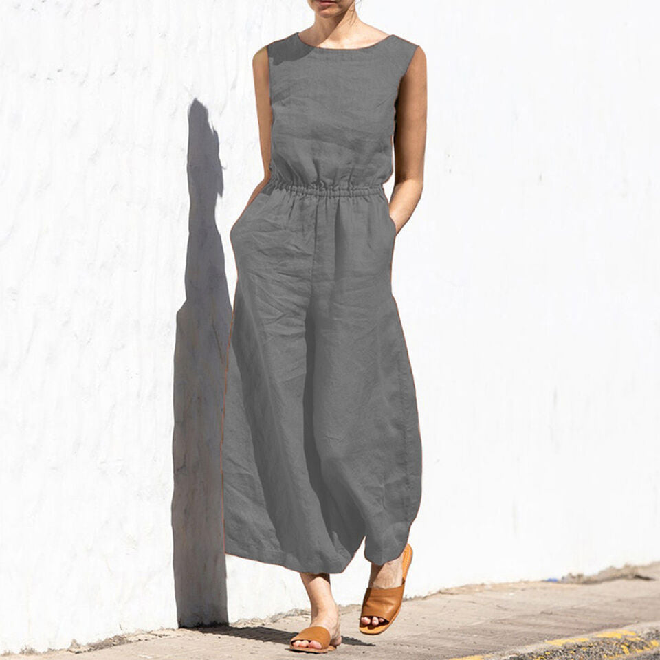Vrouwelijke Jumpsuit Zomerjurk Comfortabel en Stijlvol