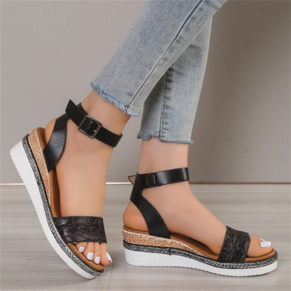 Dames Sandalen Slangenleer Zomer Schoenen