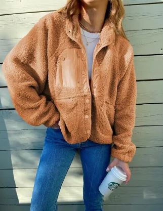 Warme Fleecejack Met Knoopsluiting voor Winter - StudioMarella