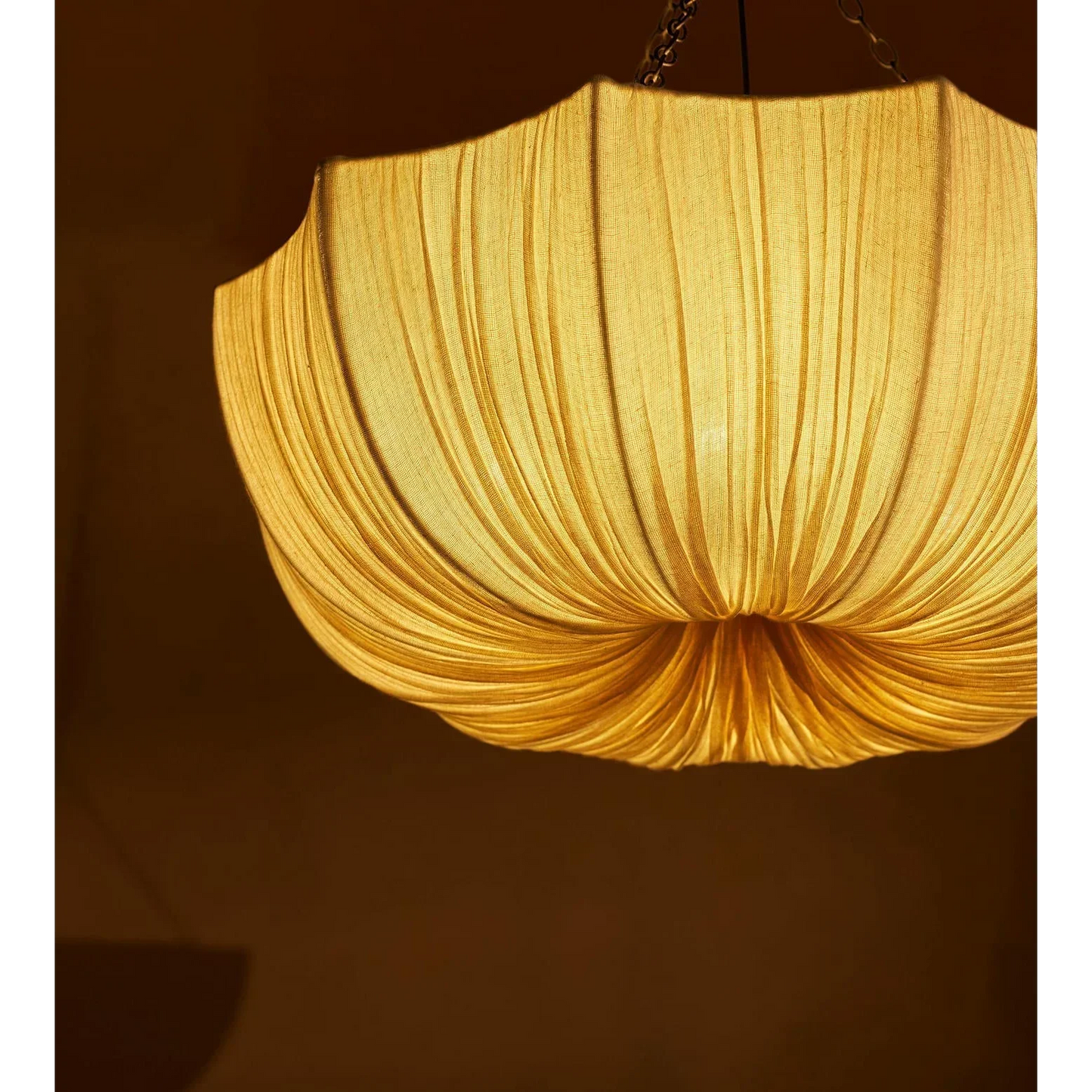 Hanglamp Geplisseerd Stof IJzer Sculpturaal Japandi 40-100cm E27 LED Eetkamer Slaapkamer