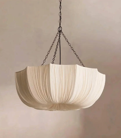 Hanglamp Geplisseerd Stof IJzer Sculpturaal Japandi 40-100cm E27 LED Eetkamer Slaapkamer