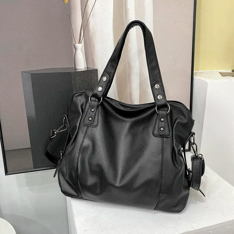 Grote Handtas voor Dames Soepel Leer Look