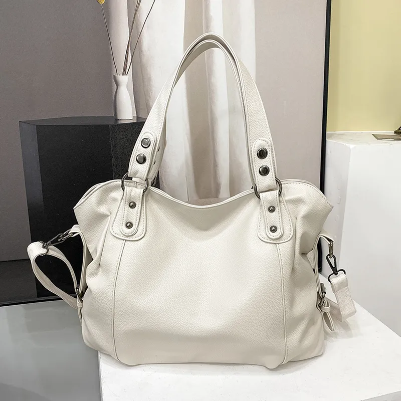Grote Handtas voor Dames Soepel Leer Look