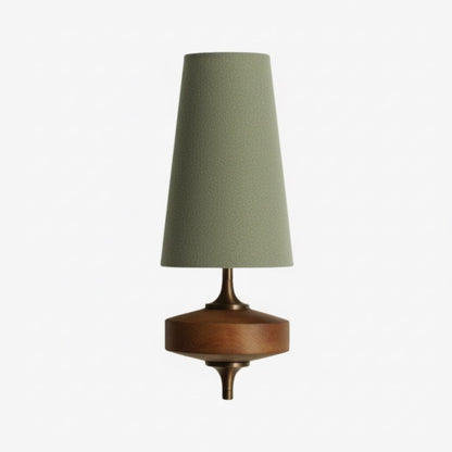 Retro Wandlamp met Stoffen Kap – Vintage Verlichting voor Slaapkamer