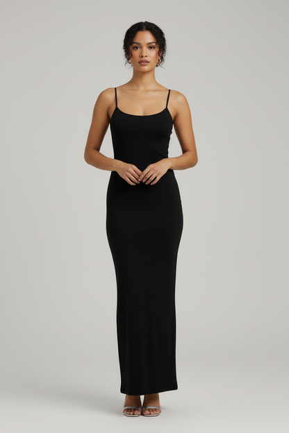 Mooie Maxi Jurk Zwart Elegante Lange Jurk - StudioMarella
