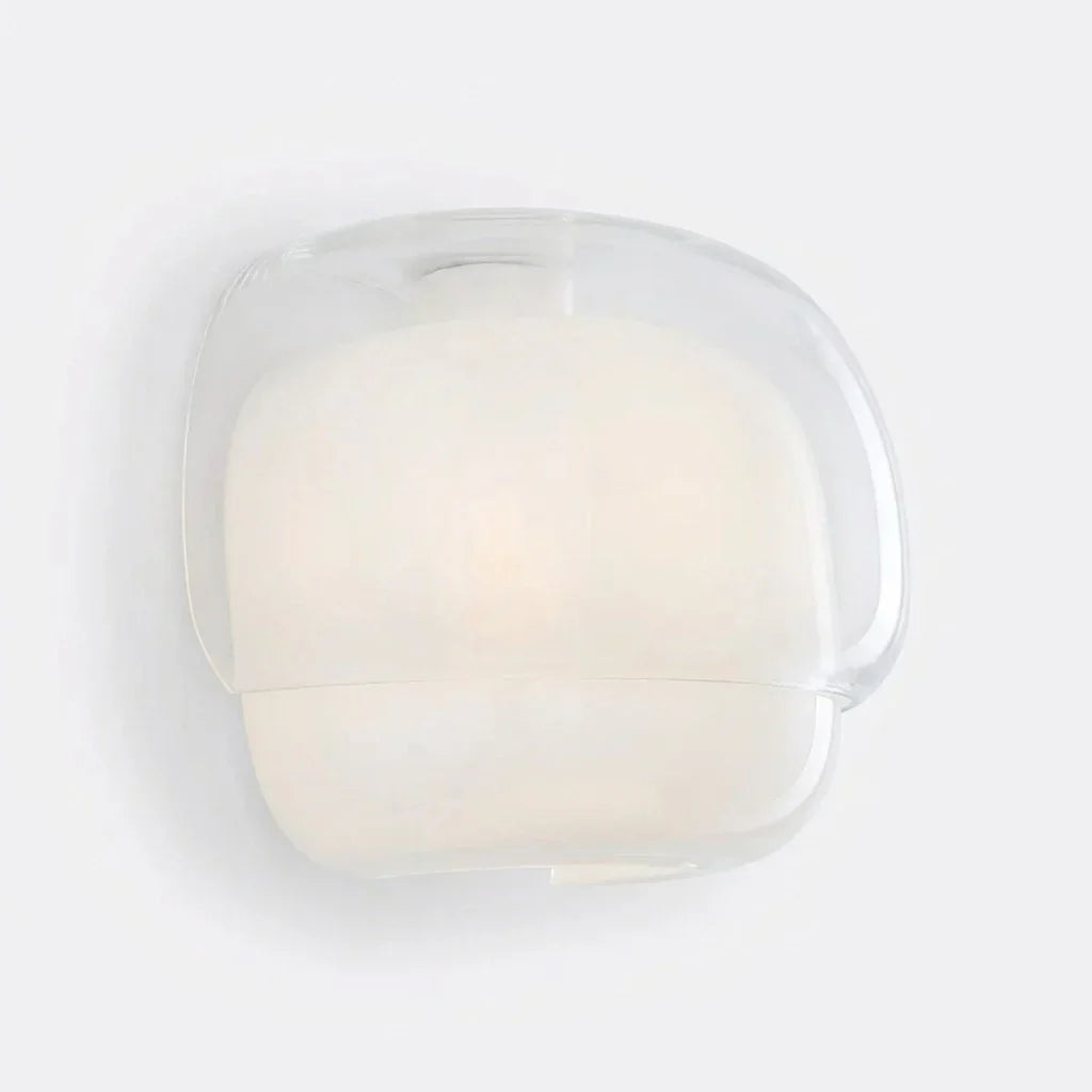 Moderne Glazen Wandlamp met Dubbele Paddenstoelkap – Kleurrijk Accent voor Slaapkamer en Gang