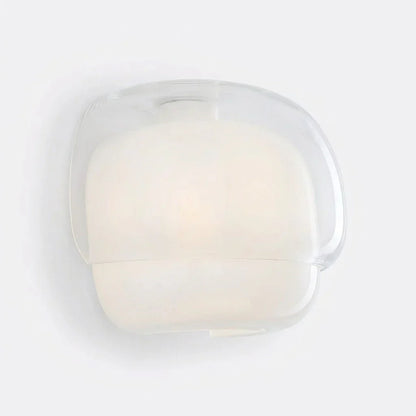 Moderne Glazen Wandlamp met Dubbele Paddenstoelkap – Kleurrijk Accent voor Slaapkamer en Gang