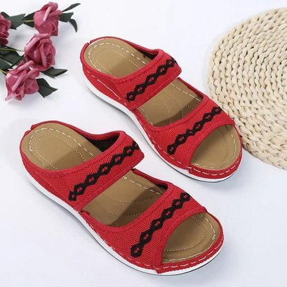 Orthopedische Sandalen voor Dames met Versierde Bandjes - StudioMarella