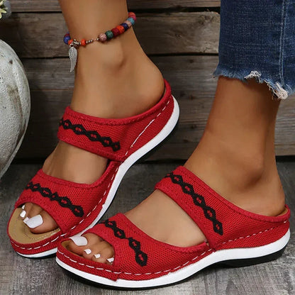 Orthopedische Sandalen voor Dames met Versierde Bandjes
