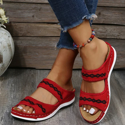 Orthopedische Sandalen voor Dames met Versierde Bandjes