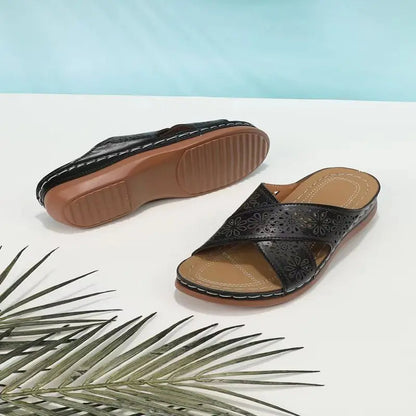 Orthopedische Sandalen voor Dames met Bloemenpatroon