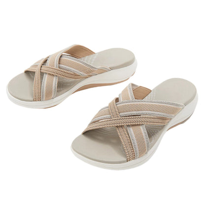 Orthopedische Sandalen Gekruist Elastisch Comfortabel