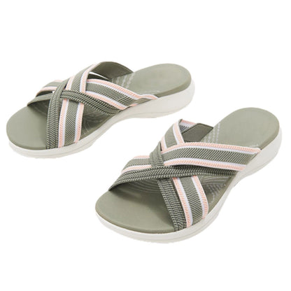 Orthopedische Sandalen Gekruist Elastisch Comfortabel