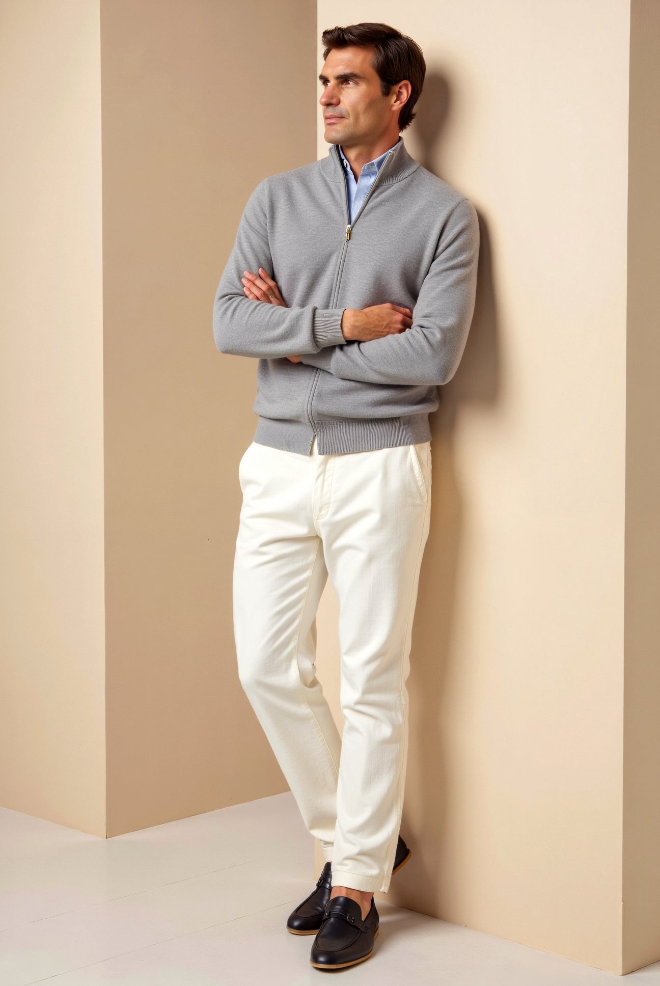Dames Cardigan Slim Fit Elegant Lange Mouw