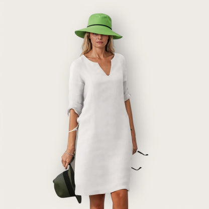 Elegante V-hals Jurk Alessia
