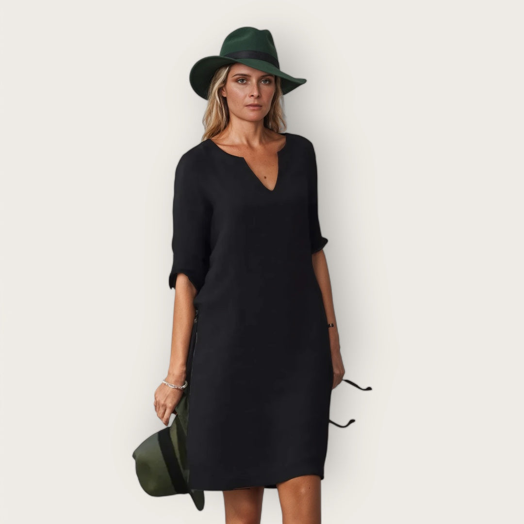 Elegante V-hals Jurk Alessia