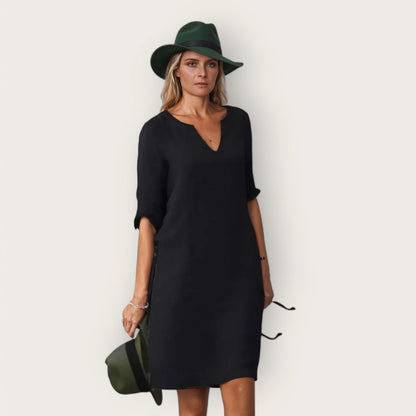Elegante V-hals Jurk Alessia