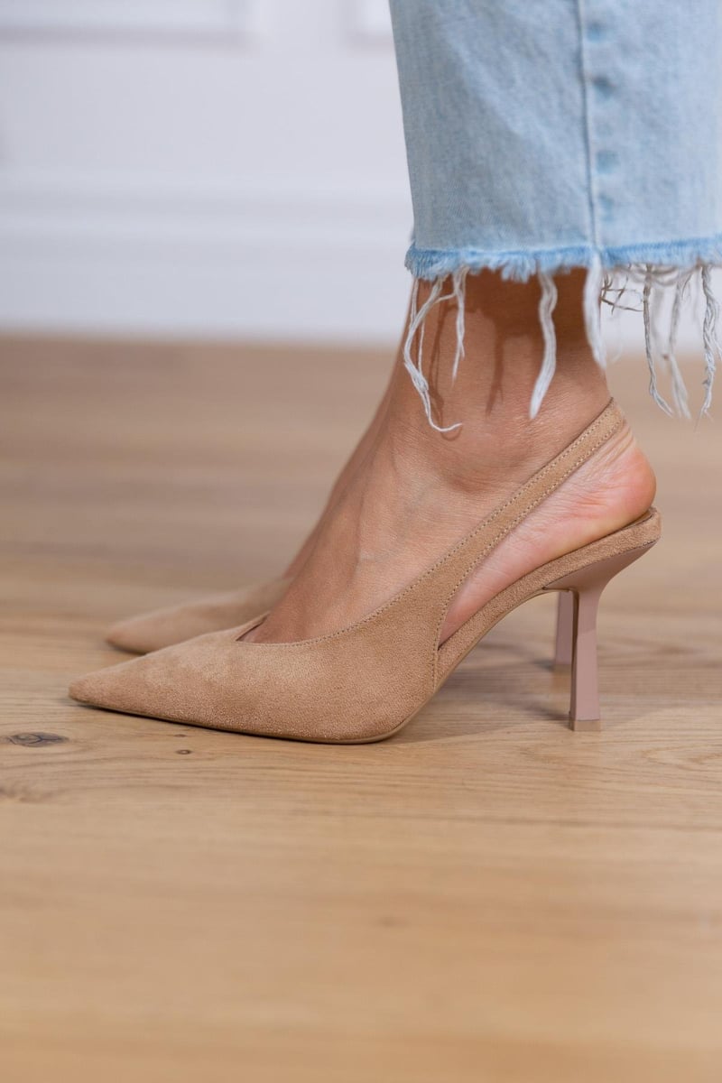 Vrouwenschoenen Slingback Pumps Zwart Serena - StudioMarella
