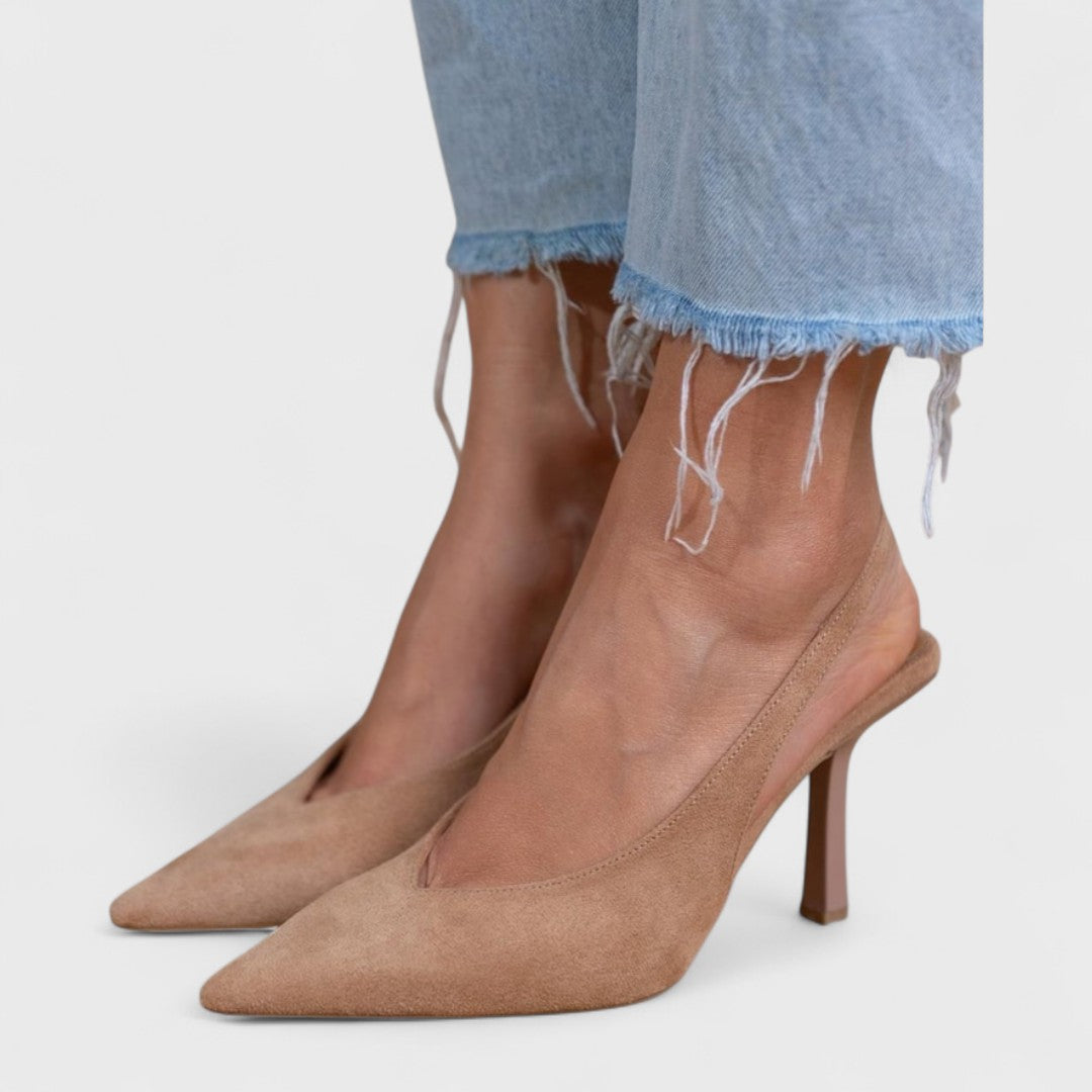 Dames Slingback Schoen Met Bandje